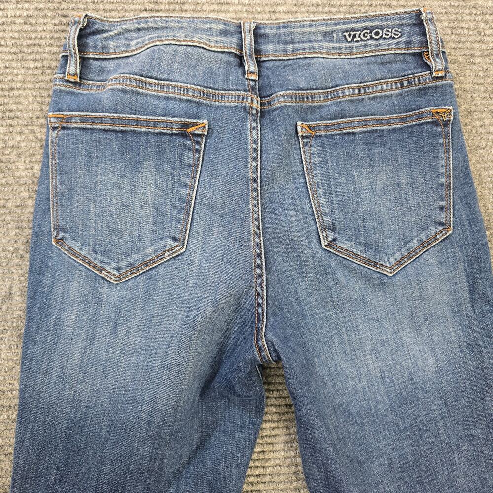 Vigoss Ace Straight Jeans Womens 27x30 Blue Mid Rise Stretch Denim - Picture 5 of 8